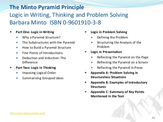 Pyramid principle minto pdf file download